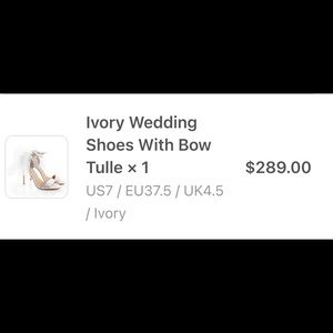 Bella Belle Elise Ivory Wedding Shoe with Bow